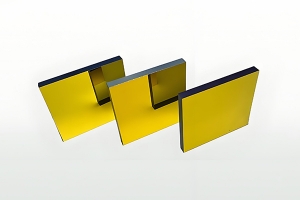 Square gold plating reflector